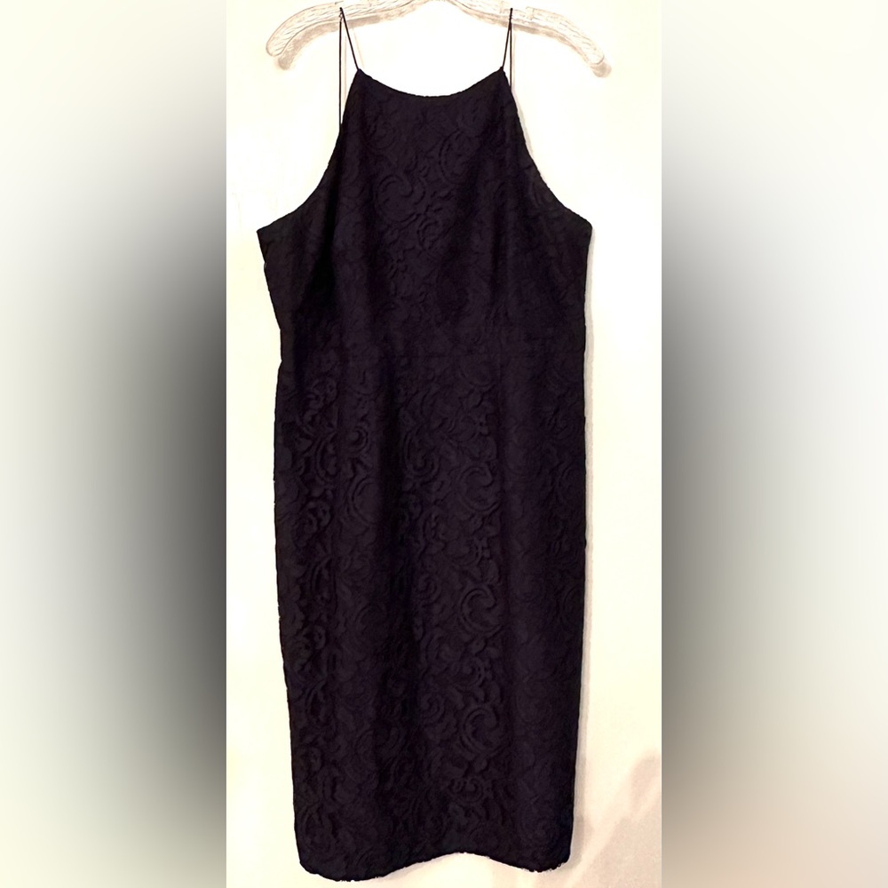 J. Crew navy lace dress
